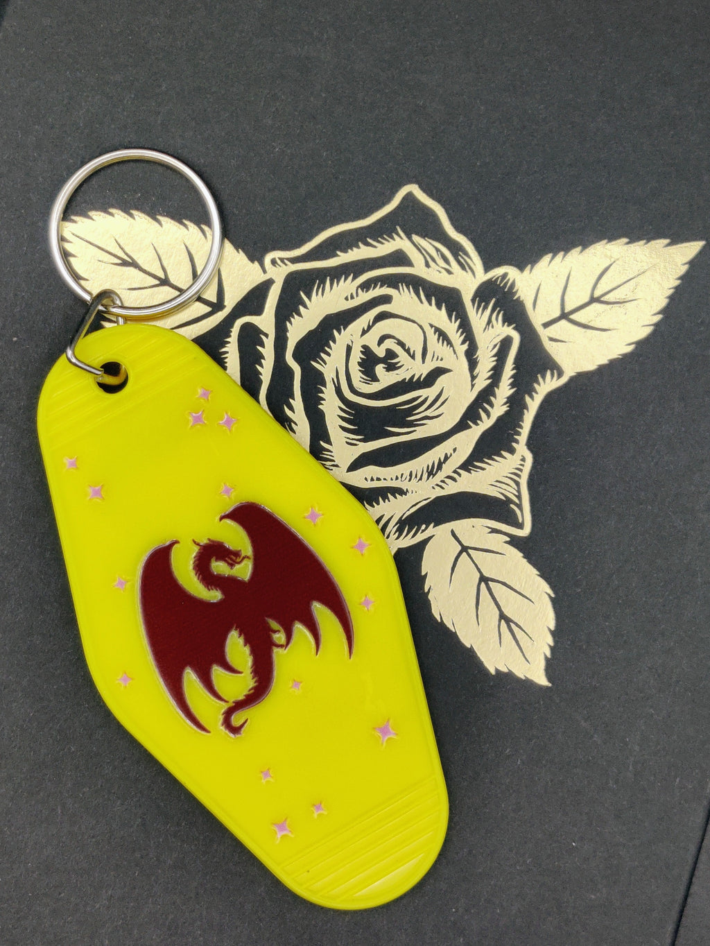 IAm A Book Dragon Not A Worm Keychain