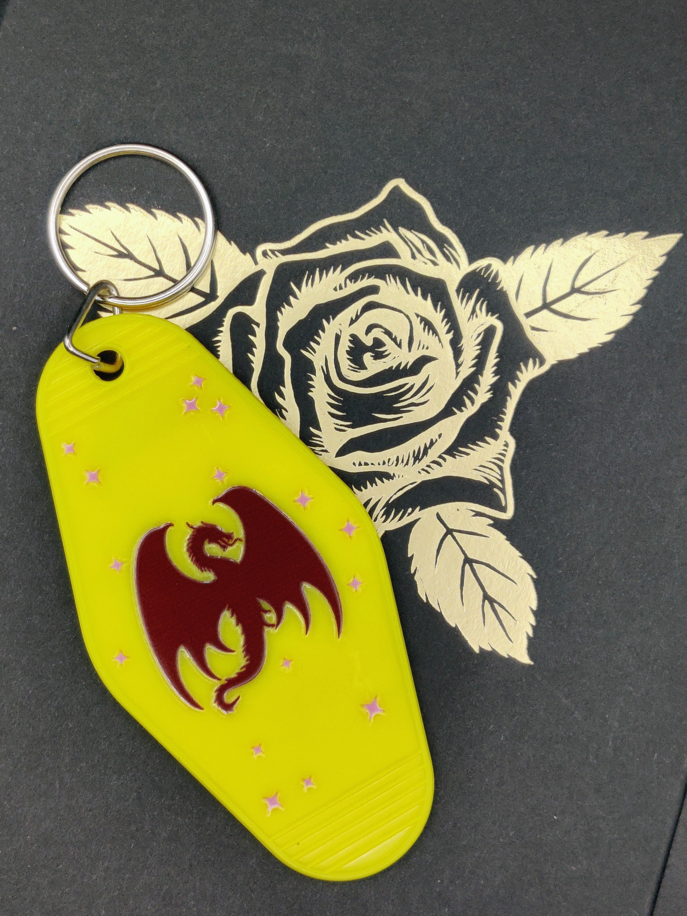 IAm A Book Dragon Not A Worm Keychain